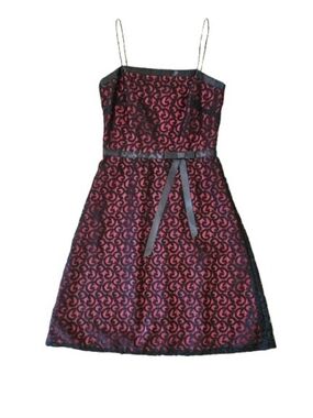 DE LARU by sheila yen Red Black Gothic Party Lace Dress Mini NWT Size 9